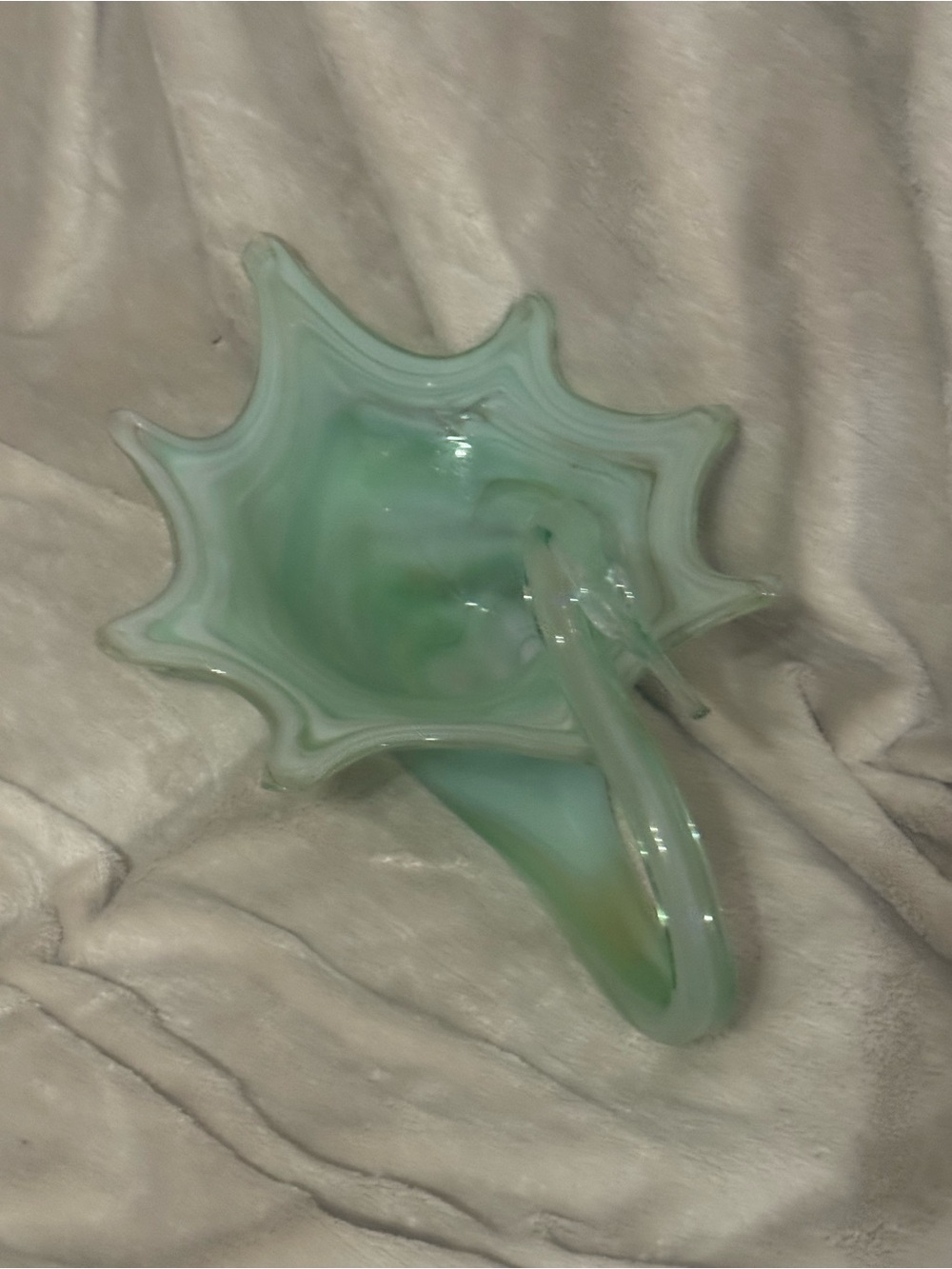 Seafoam Green Art hand blown Vase - Decorative Home Accent